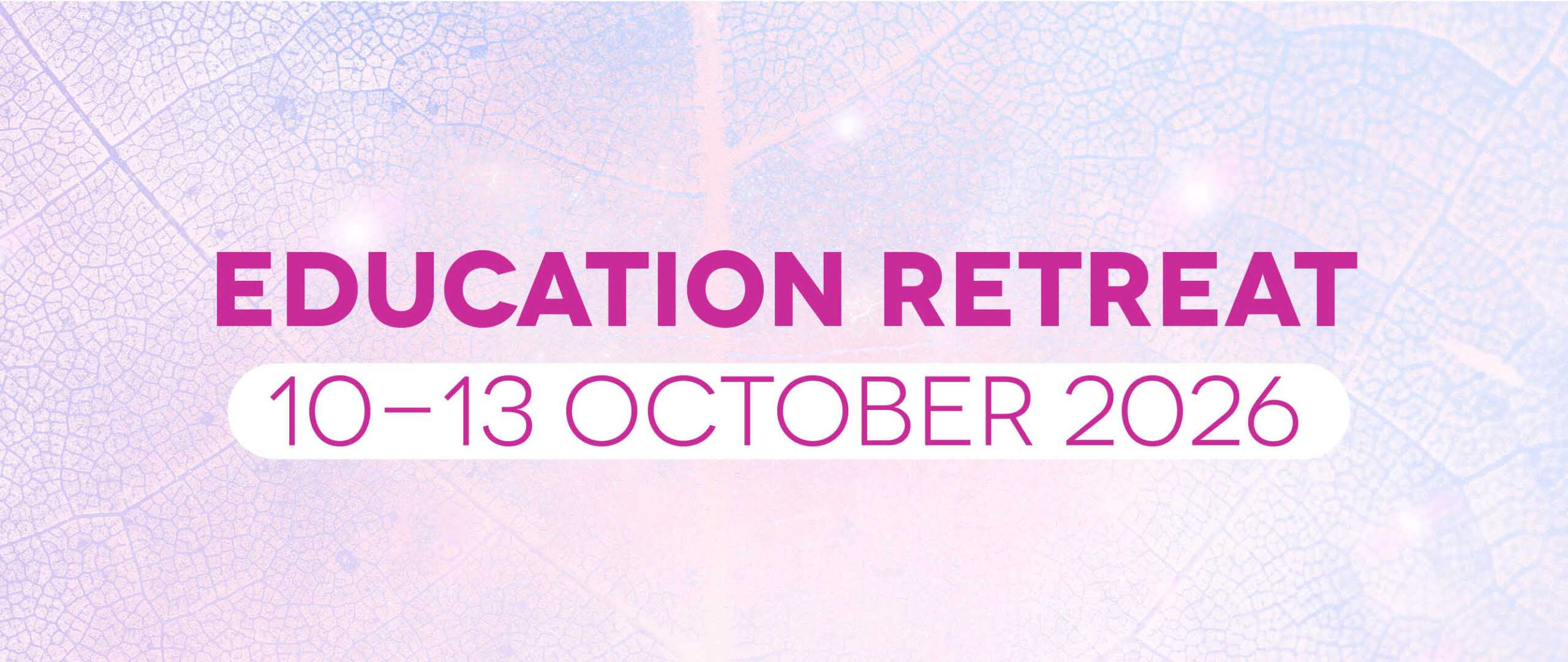 2026 Education Retreat splash image